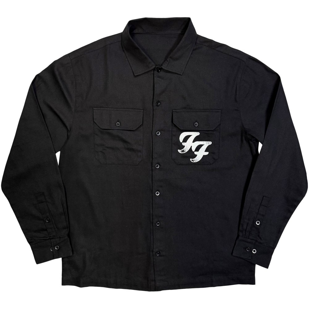 Foo Fighters - Red Arch Logo Shirt - Zwart